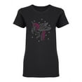 thumbnail image 2 of Unicorn With Wings Shaped T-Shirt Women -Image by Shutterstock, Female Medium, 2 of 4