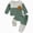 H554-Green, variant on TOWED22 Toddler Baby Boy Clothes Fall Winter Fleece Outfits Color Block Sweatshirt & Jogger Pants,Black,12-18 M