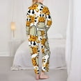 thumbnail image 5 of Disketp Pajamas Set Long Sleeve Sleepwear Womens Button Down Nightwear Pj Sets-Giraffes Head, 5 of 9