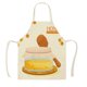 thumbnail image 1 of Delantal sin mangas de lino estampado para fiestas Delantal de cocina sin mangas resistente al aceite y las manchas, 1 of 2