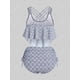 thumbnail image 2 of Traje de Tankini de Cordones en Talla Extra con Escote Pronunciado en Espalda Rosegal  Camisetas sin mangas de talla grande, 2 of 5
