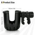 thumbnail image 6 of Bundlepro Baby Stroller Wheelchair Drink Cup Holder,4.3" Height,6.7" Length,0.35 lbs Weight,Black, 6 of 8
