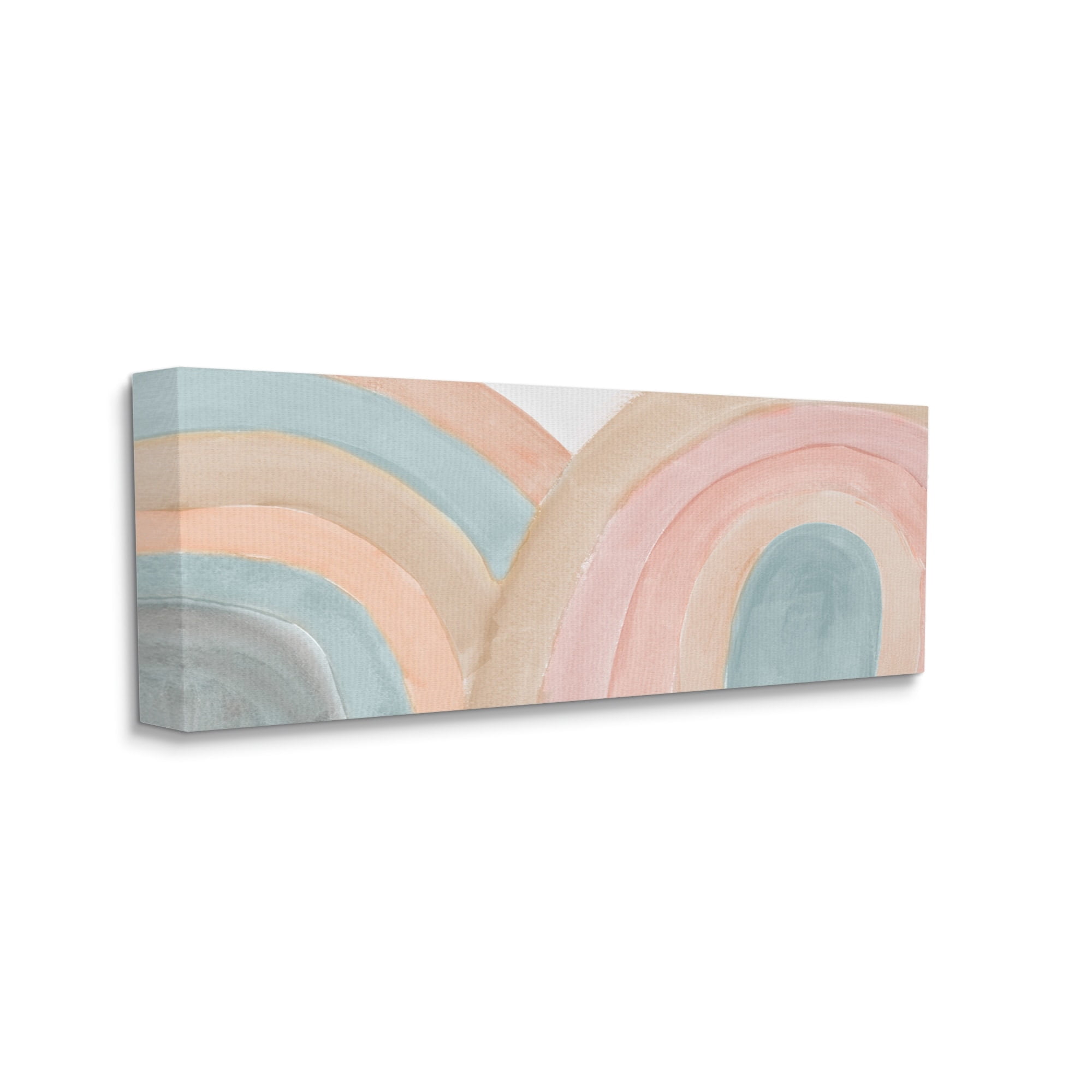 Stupell Indtries Subtle Rainbow Arches Layered Blue Brown Red,40 x 17,Design by Emily Navas