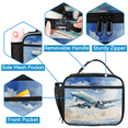thumbnail image 3 of Herdesigns Airplane Flying Large Backpack Set with Lunch Box Lightweight Water Resistant Travel Laptop Backpacks Casual Daypacks for Women Men, 3 of 8