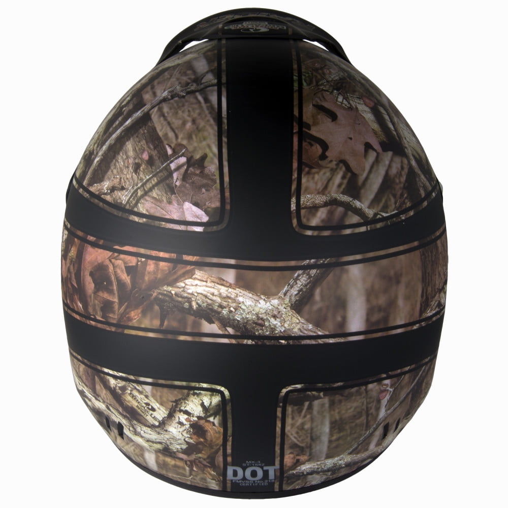Raider Ambush Motocross ATV Off-Road Helmet DOT Approved Mossy Oak - Small