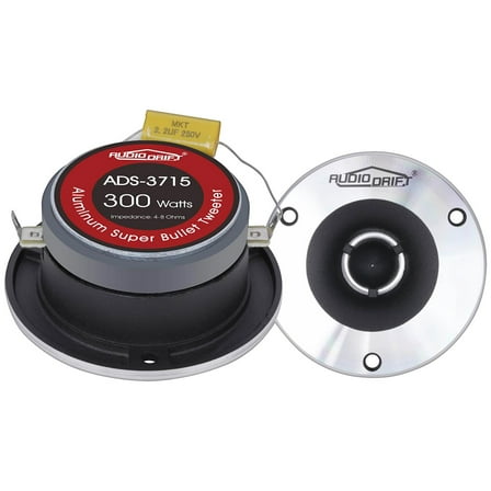 Audiopipe ADS3715 Audiodrift 3-3/4" Aluminum Super Bullet Tweeters [pair]