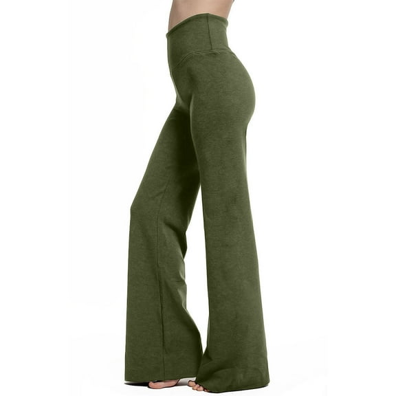 Gifts For Mom,AXXD High Waist Wide Leg Workout Yoga Gym Pants Girls Sweatpants Clearance Green 8
