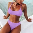 thumbnail image 2 of Conjunto de bikini de dos piezas cómodo con contraste de pecho alto para mujer OAVQHLG3B Store  lin121212, 2 of 4