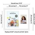 thumbnail image 7 of Americanflat 8.5x11 and 4x6 Art Frame for Kids Displays 2 Images - Perfect for Wall Decor - White, 7 of 7