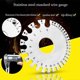 thumbnail image 4 of Stainless Steel Round Cable Sheet w/2 Sides for Measuring Wire Thickness Tool Diameter Gauge Measuring Tool, 4 of 5