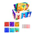 thumbnail image 3 of Caja de pañuelos de felpa Desarrollo de juguetes sensoriales Aprendizaje temprano Educativo para bebés 6 animales perfke juego sensorial, 3 of 9