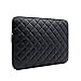 thumbnail image 3 of RAINYEAR 14 Inch Laptop Sleeve Diamond PU Leather Case Protective Shockproof Water Resistant Padded Cover Carrying Bag Compatible with 14" Notebook Computer Chromebook,14 MacBook Pro A2442 (Black), 3 of 4