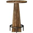 thumbnail image 2 of YYAo Bar Table, Home Pub Table,28" Height Bar Table with Round Splint Board Tabletop Vintage Snack Table Beside Sofa, 2 of 5