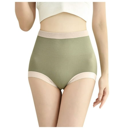 BKQCNKM Panty Liners For Women Women S Panties Waist Control High Panties Morandy Seamless Women S Underwear Tummy Color Panties For Women