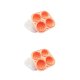 thumbnail image 3 of Molde de cubitos de hielo Toystoory 4 agujeros bandeja de pastelería silicona rosa 2Conjunto, 3 of 6
