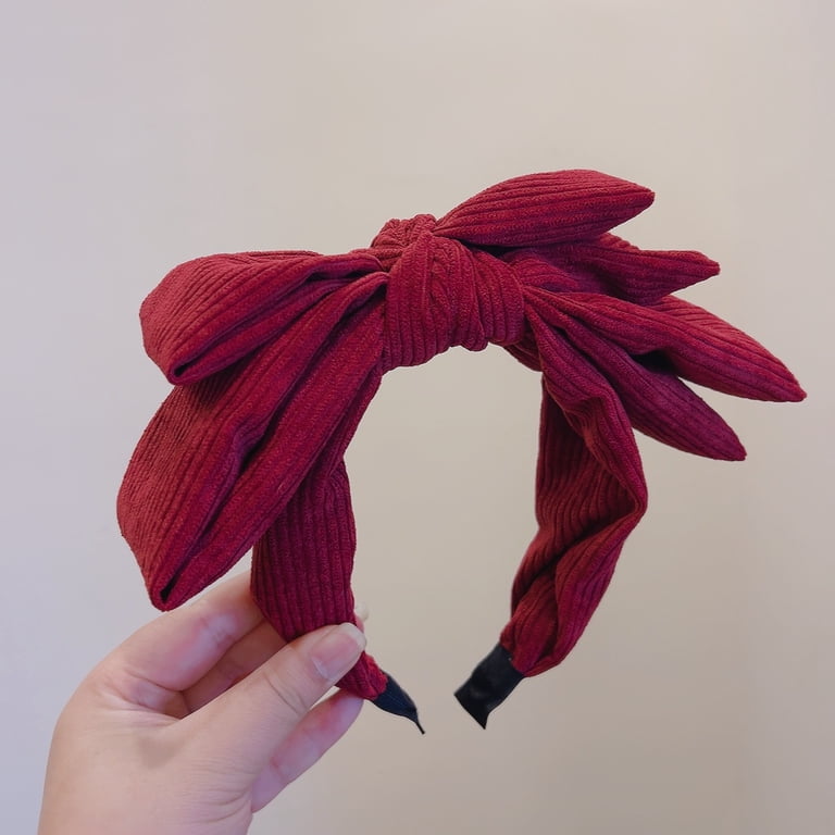 Bow Headbands for Women Double Layer Bow Knotted Headband  display picture 2