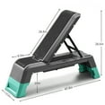 thumbnail image 5 of leikefitness Exercise Step Platform, Multifunctional Aerobic Deck with Cord and Adjustable Dumbbell & Weight Bench, Fitness Equipment for Workout Home Gym, 5 of 9