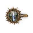 thumbnail image 1 of Waterfall Forestry Science Nature Scenery Hairpin Sun Headwear Retro Metal Clips Pin, 1 of 3