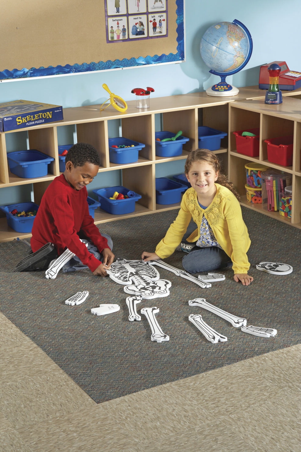 Learning Resources Double-Sided Skeleton Foam Jigsaw Puzzles, 15 Pieces