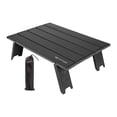 thumbnail image 4 of Mesa de camping plegable Mesa de playa Mesa de café con bolsa de transporte Mesas de picnic plegables portátiles Mesa auxiliar de campamento para send Negro Sunnimix escritorio plegable, 4 of 8