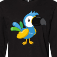 thumbnail image 4 of Inktastic Tropical Parrot, Colorful Parrot, Tropical Bird Long Sleeve T-Shirt, 4 of 5