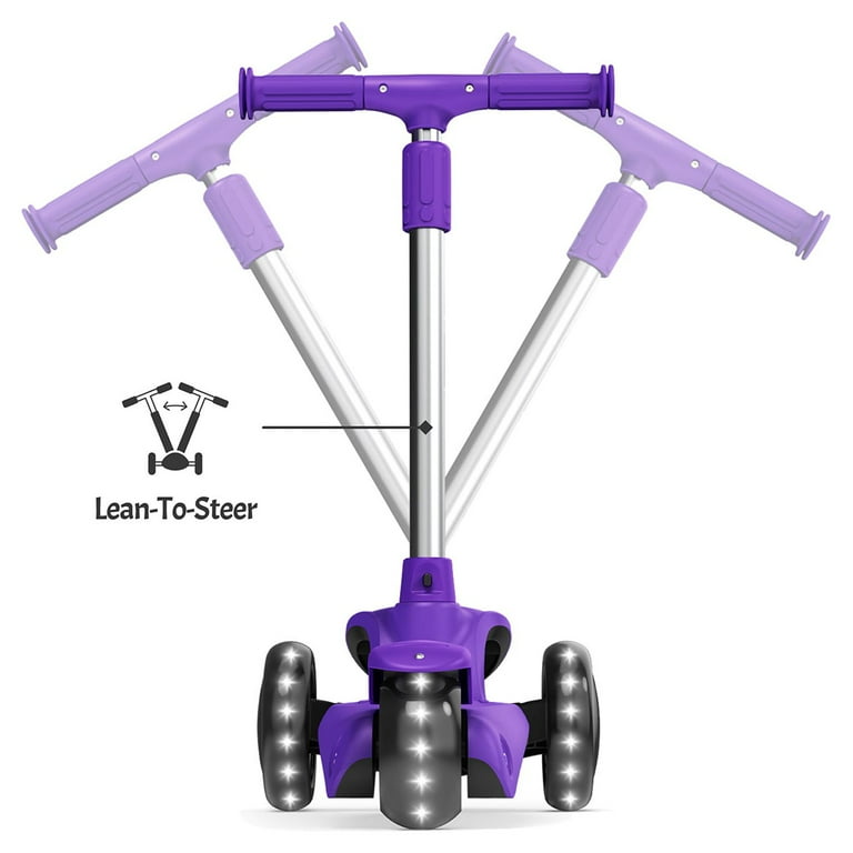 Purple 3 outlet wheel scooter