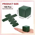 thumbnail image 2 of 1.6x1.6x1.6" Small Gift Boxes Bulk with Lid, 100 Pack Mini Square Cardboard Paper Present Box for Jewelry, Candy, Dark Green, 2 of 7