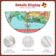 thumbnail image 3 of Defioc USA Tourist Map for Christmas Tree Skirt Snowman Xmas Tree Skirt Farmhouse Christmas Decorations Tree Mat for Holiday Party Decor-30", 3 of 6