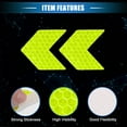 thumbnail image 4 of Unique Bargains 10pcs Reflective Stickers Arrow Shape Safety Tape Reflector Universal for Cars PET Fluorescent Yellow, 4 of 7