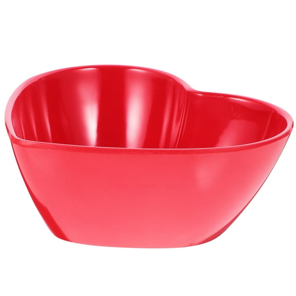 LABSERRON Heart Shaped Salad Bowl Small Red Tableware Dish For Household Parties And For Salad Porridge And Condiments