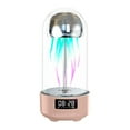 thumbnail image 3 of Jacenvly 2024 New Alarm Clock Radio Luminous Jellyfish Wireless Bluetooth Speaker Colorful Vibe Breathing Light Outdoor Sound Night Light Pink, 3 of 6