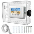 thumbnail image 5 of Wall Mounted Clear Thermostat Lock Box with Combination Lock and Screws Set for Safe Temperature Control in Shared Space, 5 of 8