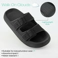 thumbnail image 4 of Ecetana Slides Sandals for Women Cloud Slides Pillow House Sandals Non-slip Shower Shoes, 4 of 8