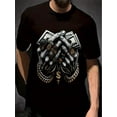 thumbnail image 1 of Camiseta de moda de moda: camiseta de algodón de manga corta ultrasuave, transpirable y que absorbe la humedad. Cuello redondo cómodo, ideal para uso diario. Camiseta informal de verano para hombres y, 1 of 5