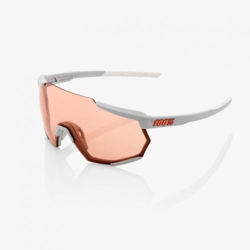 Lentes 100% Racetrap Soft Tact Stone Grey Hiper Coral 100% HIPER CORAL