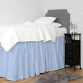 thumbnail image 5 of College Dorm Bedskirt - Ruffled Dorm Bedskirt for Dorm Bed - Twin XL Size - 100% Microfiber - 30" Drop - Twin XL - Light Blue Solid., 5 of 8
