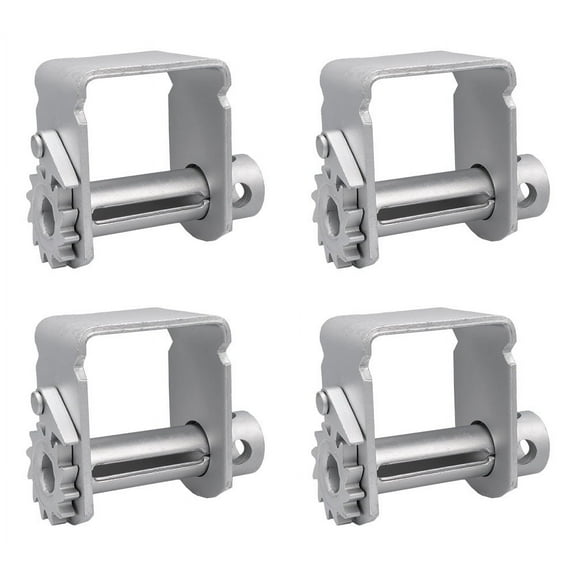 (4 Pack) Standard Sliding Zinc Coated Winch for C Track WLL 5500 lbs
