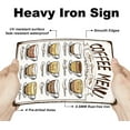 thumbnail image 3 of Coffee Menu Tin Signs Retro Metal Sign Vintage Country Art Sign Coffee Shop Decor Vintage Wall Art, 3 of 9