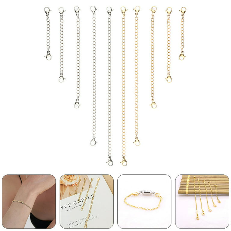 Chain Necklace Extension Lobster Chain Extender Double Necklace Clasp  Extension Bracelet Anklet Jewelry Steel Stainless 