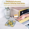 thumbnail image 6 of Yellow Lemon Pot Holders for Kitchen Heatproof Potholder, 3 Pack Middle Century Blue Italian Textured Hot Pads Multipurpose Oven Pads Cloth Potholders Trivet for Cooking Baking, 6 of 8
