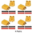 thumbnail image 1 of Amass Xt30 Connectors Xt30 Female And Male Connector Plugs With 2 Pieces Shrink Tubing For Rc Car/boat/lipo Battery, 1 of 1