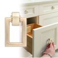 thumbnail image 2 of HURRISE Cabinet Handle,Modern Door Handle Brushed Golden Cabinet Pull Hardware Accessory for Wardrobes Drawer, 2 of 8