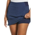 thumbnail image 2 of Callaway Women's Heather Perforated Performance Golf Skort (True Navy Heather, Medium), 2 of 3