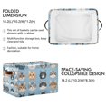 thumbnail image 2 of Yayeee 2 Pack Canvas Storage Basket with Handles for Shelves Fabric Bins Closet Organizer, Vibrant Cute Cat, 2 of 8