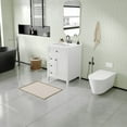 thumbnail image 3 of GDF Studio 24" Bathroom Vanity with Sink, 3 Drawers, Storage Cabinet, Adjustable Shelves, Modern Design, White, 3 of 12