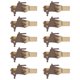 thumbnail image 3 of Matsuzay 10 Uds. De Clips de para Navidad, adornos navideños DIY, decoración de fiesta de año nuevo, Clip de pared de fotos, decoraciones para Kits de decoración para fiestas Alce Matsuzay HA001767-03, 3 of 6