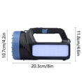thumbnail image 3 of Lámparas Solares para Calle Exterior | Luz Solar Inalámbrica para Estacionamiento con Sensor de Movimiento | 3 Modos de Iluminación | Luz de Seguridad para Jardín, Patio y Calle | Recargable USB y, 3 of 6