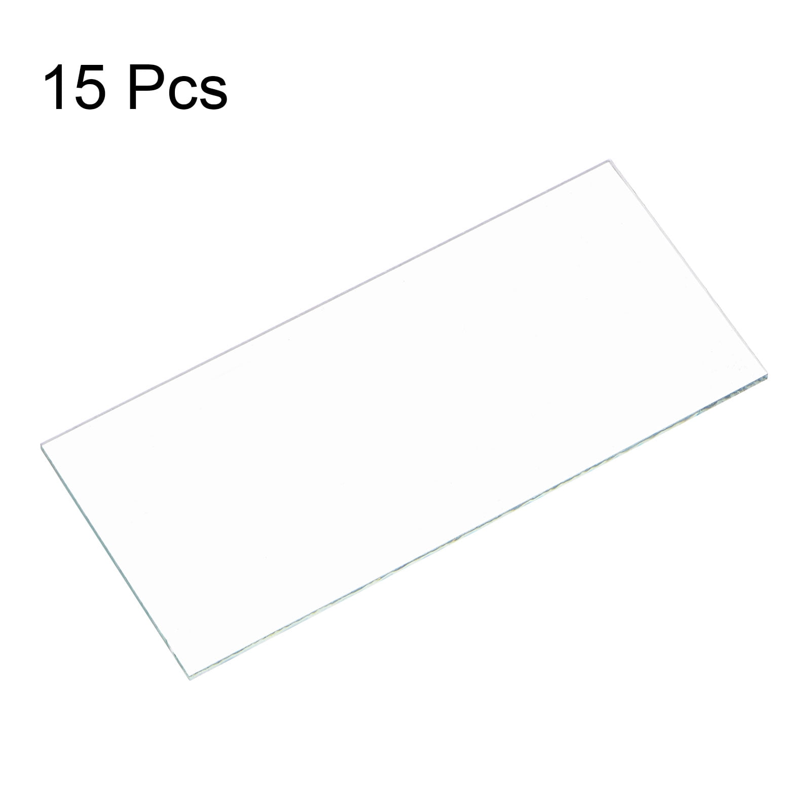 Uxcell 15packs Welding Lens 1.89" x 4.25" Clear Glass Replacement Welding Lenses