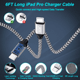 thumbnail image 4 of 20W PD Charger Block Fast Wall Charger with 6FT 240W Cable, Power Adapter Compatible with iPhone 17/16/15 Pro Max iPad Pro Galaxy S26 Android, Purple, 4 of 7