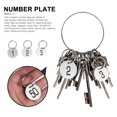 thumbnail image 4 of Milisten 50pcs Plastic Round Numbered Tags Key Tags ID Tags with Key Rings for Hotel, 4 of 5